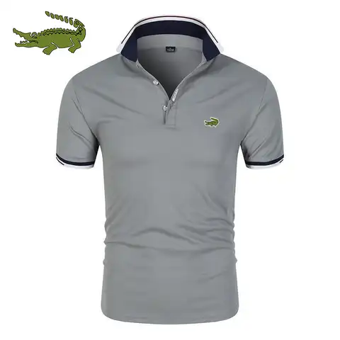 New Summer Men's Golf Polo Shirts Short Sleeves Casual Fashion Open Collar Shirts Short Sleeves Comfortable Breathable T-Shirts