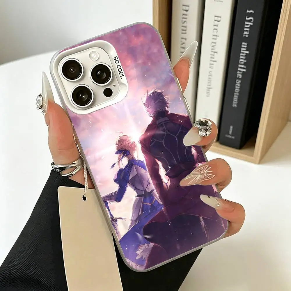 Фото Чехол для телефона Clash With Future Self Fatestay night UBW для iPhone 17 Air 16 15 14 13 12 11 Pro Max, белый, серебристый, жесткий чехол №5
