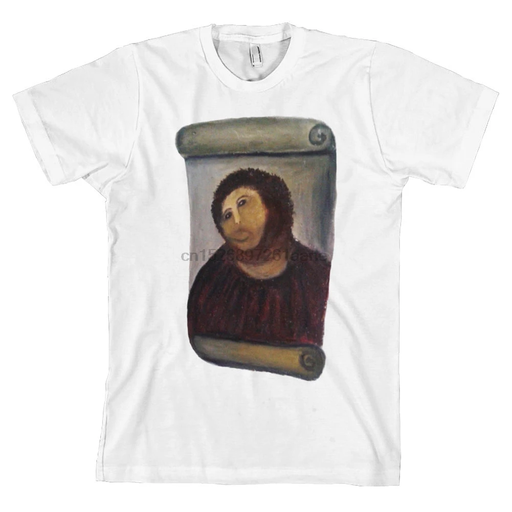 Футболка с надписью Ecce Homo забавная испанская футболка в стиле Харадзюку