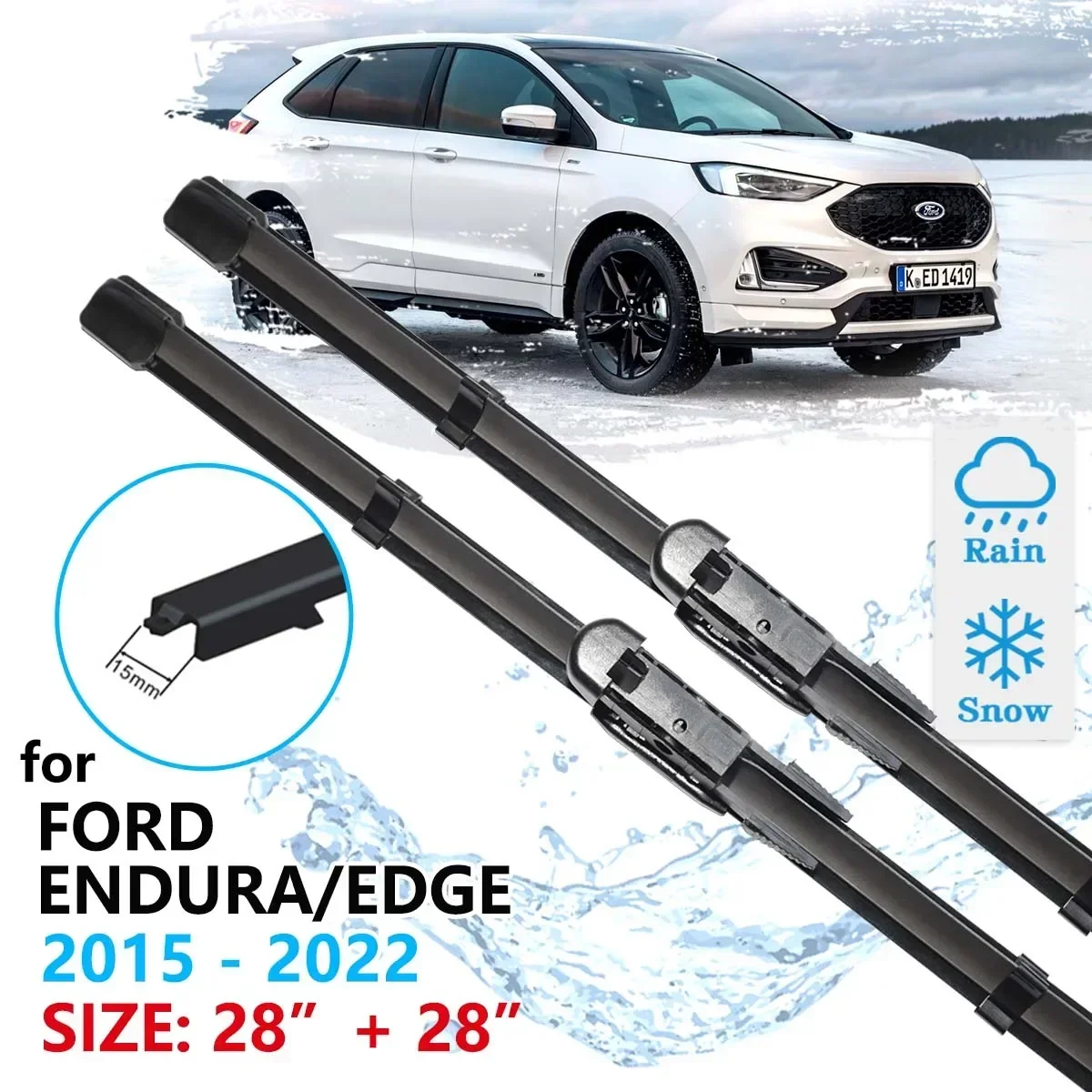 Щетки стеклоочистителя передние для Ford Endura Edge 2015 2016 2017 2018 2019 2020 2021