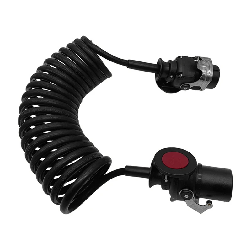 

Electrical Coil 7-7 Pins 21971548 Trailer Plug Wiring Spring Cable Connector For Truck Spare Parts