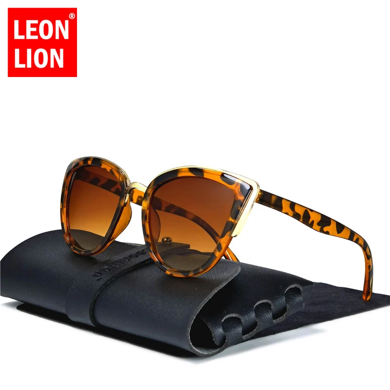 

LeonLion 2023 Oversized Cateye Sunglasses Women Cat Eye Retro Glasses Women Luxury Eyewear Women Brand Oculos De Sol Feminino
