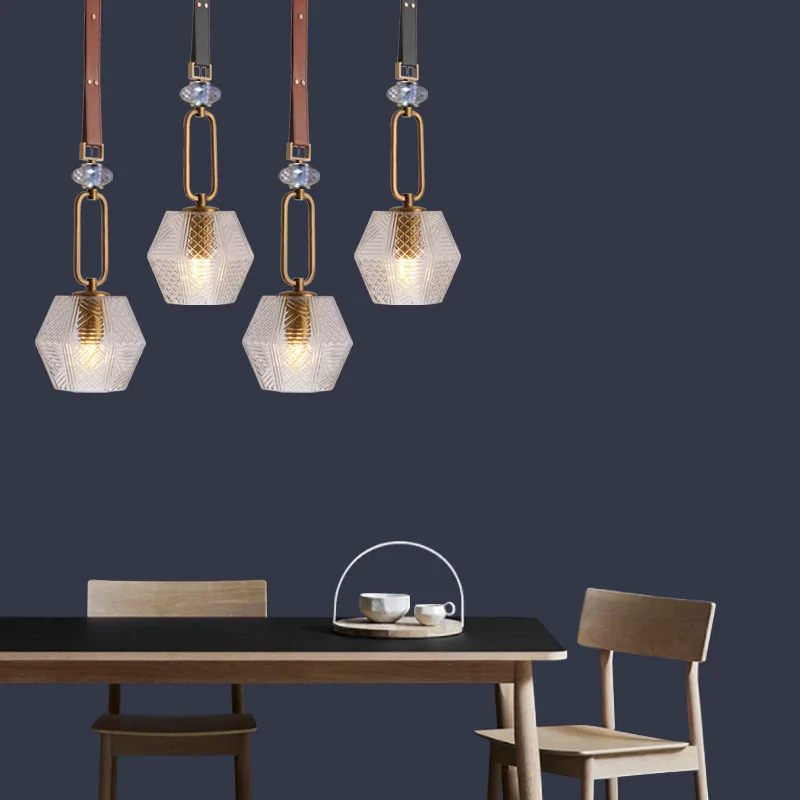 Современные стеклянные подвесные светильники светильник для спальни