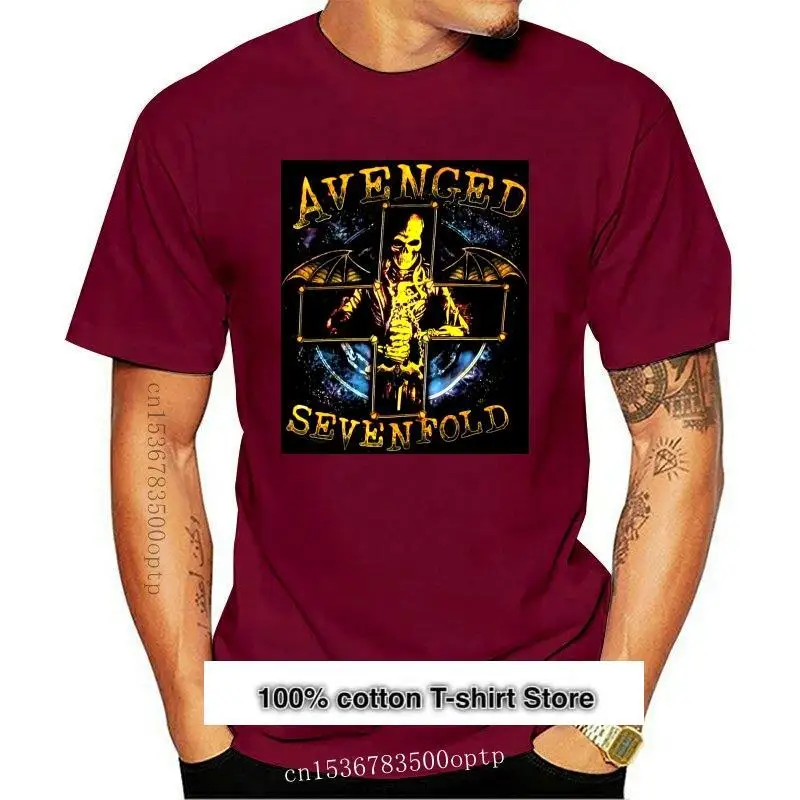

Camiseta negra Avenged Sevenfold Stellar 2014 Tour BC-OH, camiseta oficial de algodón A7X, estilo libre, nueva de 2021