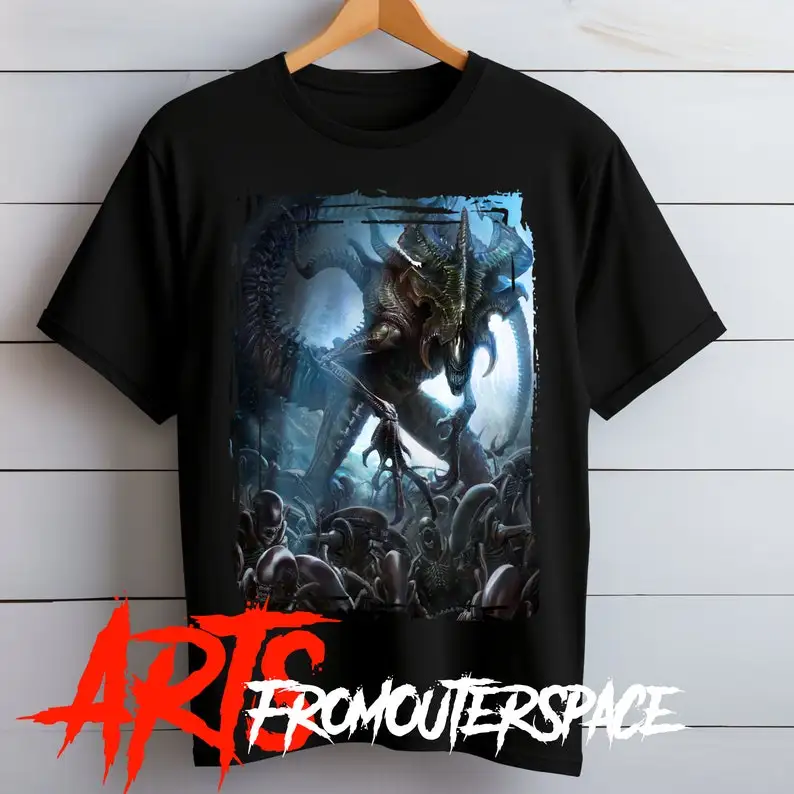 Футболка унисекс с фильмом Alien Xenomorph Queen/футболка в мягком стиле