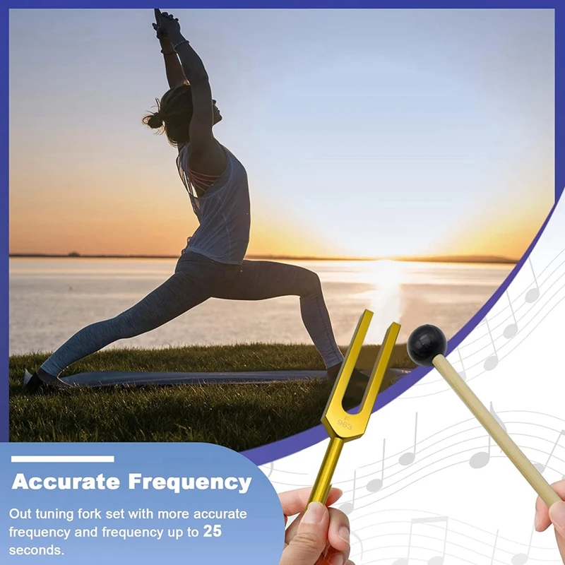 Набор вилок для настройки F 963 Гц вилка исцеления чакр Звуковая терапия