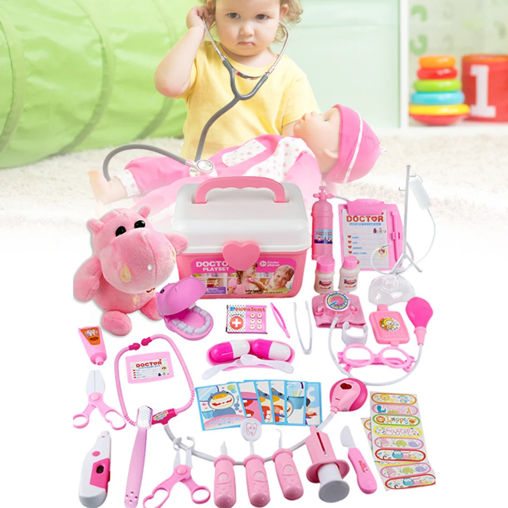 

Kids Doctor Playset Kit 42pcs Pretend Play For Girls Doctor Kit For Kids Toy Medical Kit For Kids Pretend Play Doctor Set For