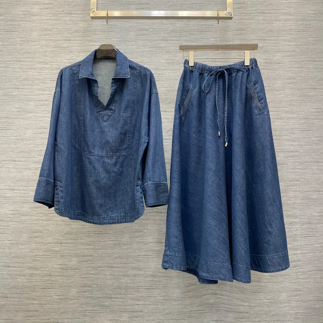 

Denim suit, a very design, the version is very good729