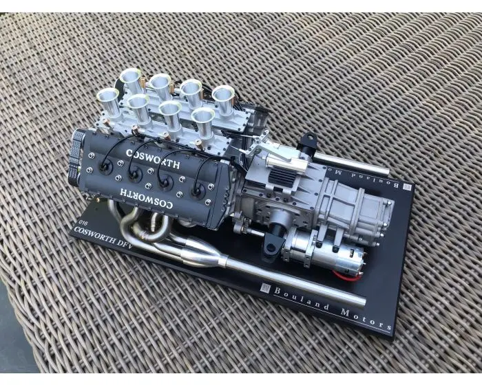 Фото Модель двигателя V8 с коэффициентом 1:3, с верхним расположением клапанов, четырехвальнымный, для самостоятельной сборки, коллекционный подарок для энтузиастов