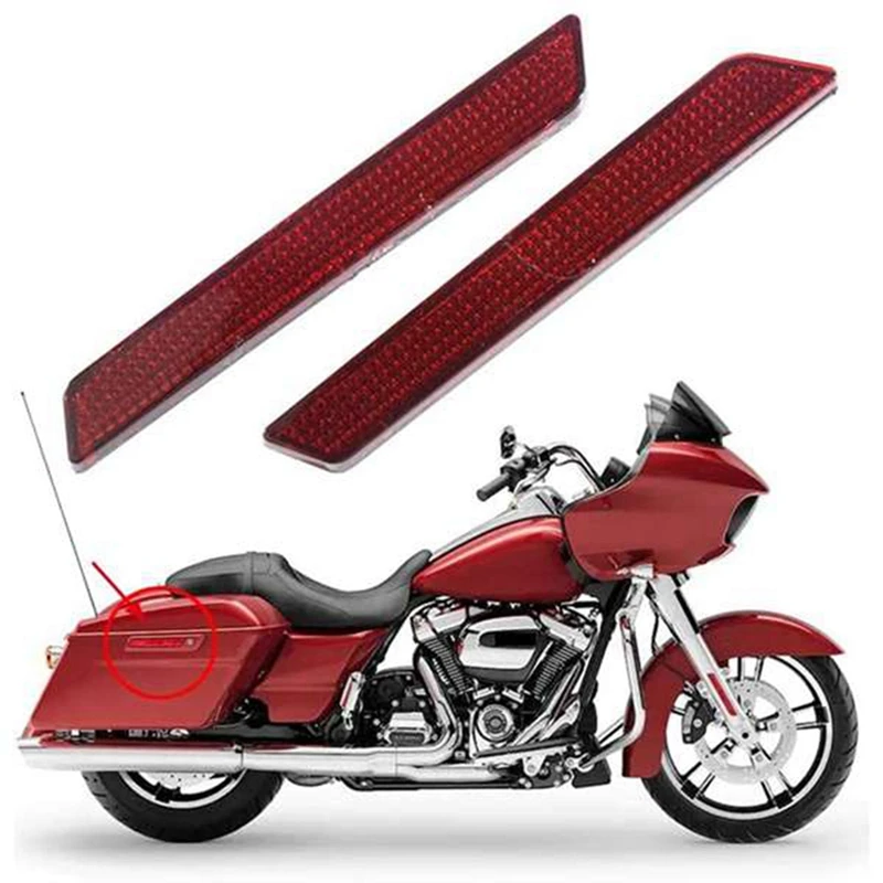 

Motorcycle Saddlebag Guard Reflector Cover For Touring Street Glide Road King FLT/FLHT 2014-2020 Accessories