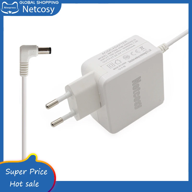 Сетевое зарядное устройство Netcosy для ноутбуков 20 в 5 А 45 Вт 2 x мм Asus X505B X552W X451CA R455LA