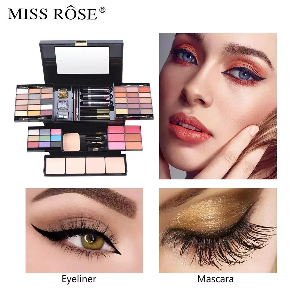 

39 Color Makeup Set Matte Shimmer Glitter Eyeshadow Palette Professional Blush Lipstick Eyeliner Mascara Makeup Set with Brush