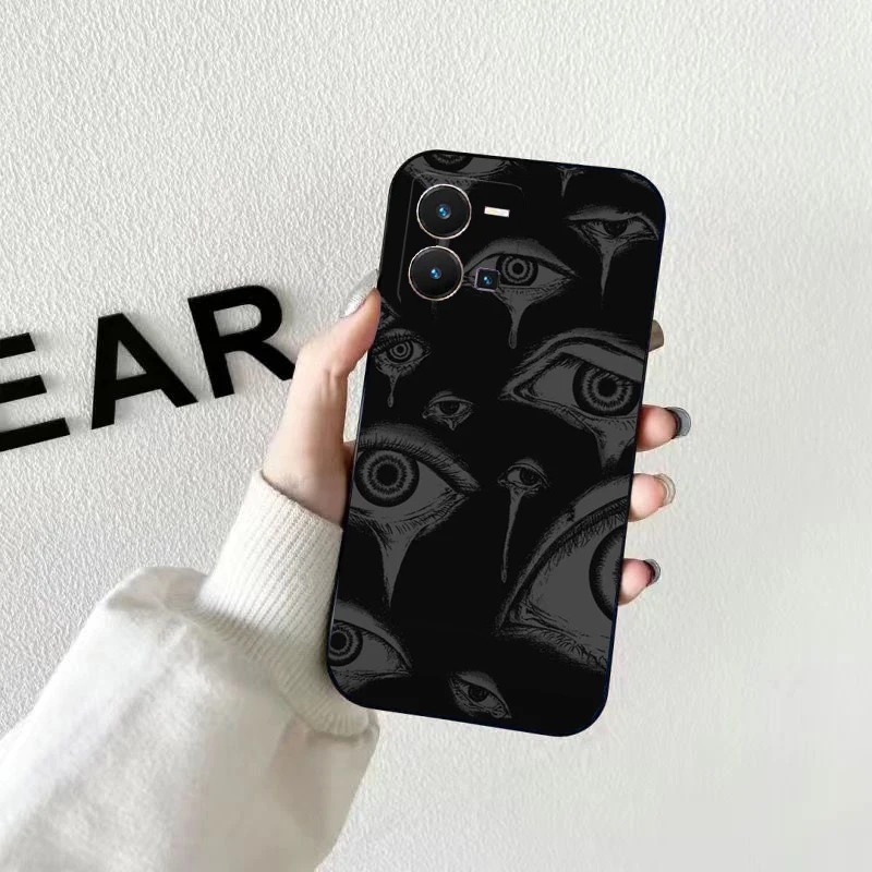 Страшные глаза для VIVO Y53S Y33S Y31 Y21 Y70 Y21S Y72 Y35 V27 V27E V23E V21 V23 Pro V21E V20 SE Shell