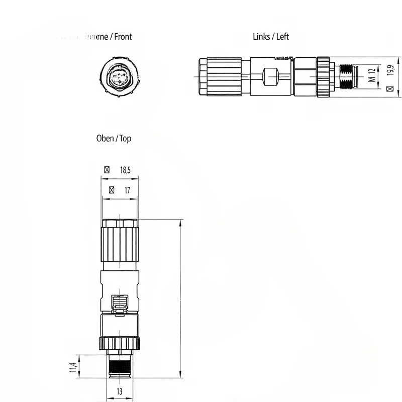 Коннектор Gold Seller 6GK1901-0DB20-6AA8 SCALANCE X208, вставной, FastConnect M12, для промышленной Ethernet-связи (art.: 3920dbea322db) - 3920dbea322db