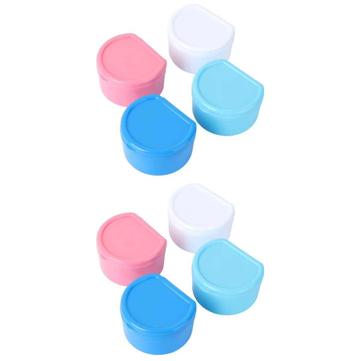 

8 шт., коробка для чистки зубных протезов с крышкой