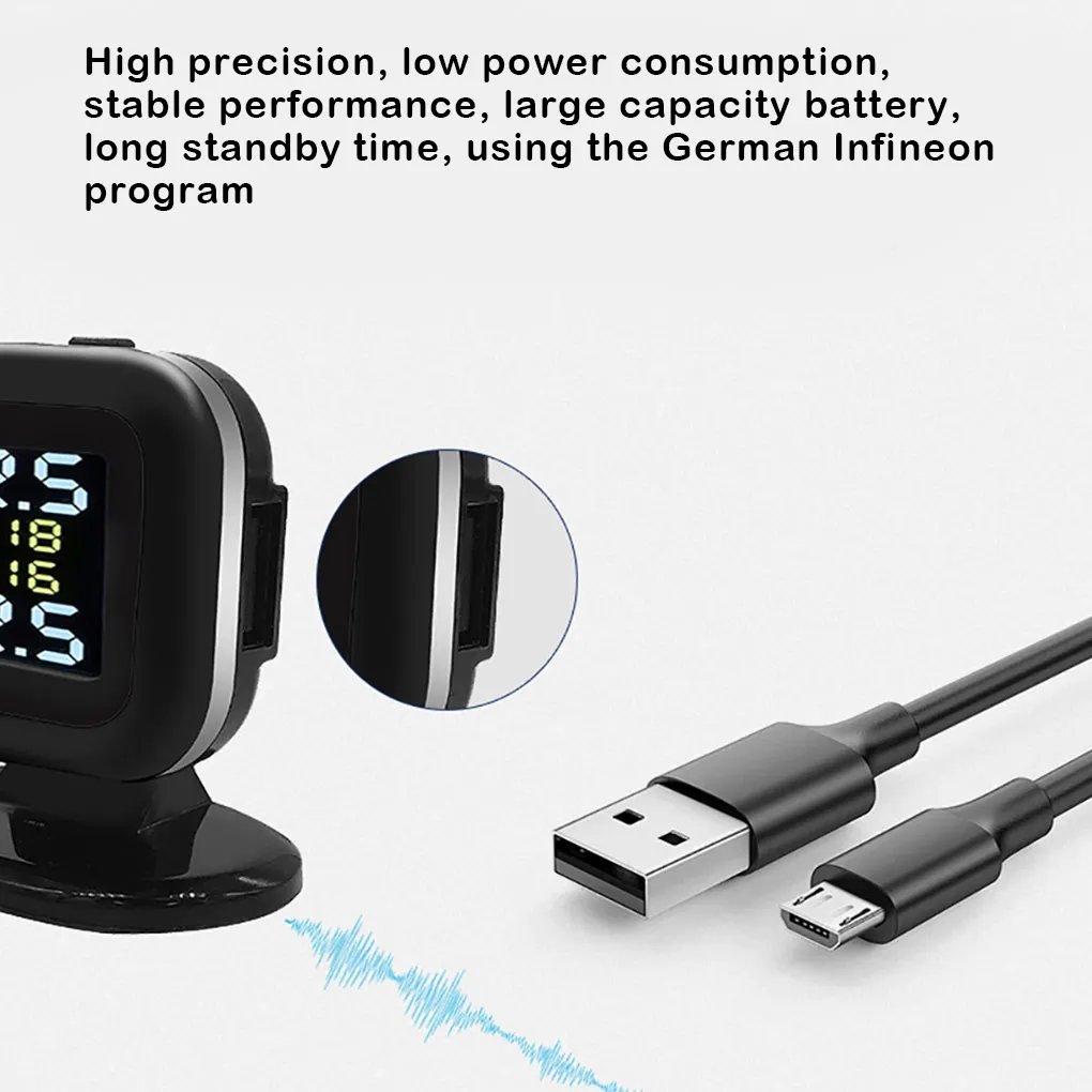 

Цифровой Автомобильный датчик давления в шинах, портативный Съемный регулируемый экран, замена батареи, точный детектор напряжения