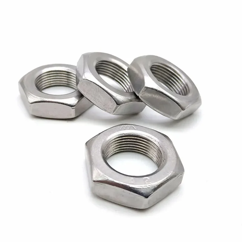 DIN439-2 DIN936 m3 m6 m8 m12 m16 шестигранная гайка из нержавеющей стали оптовая продажа ss