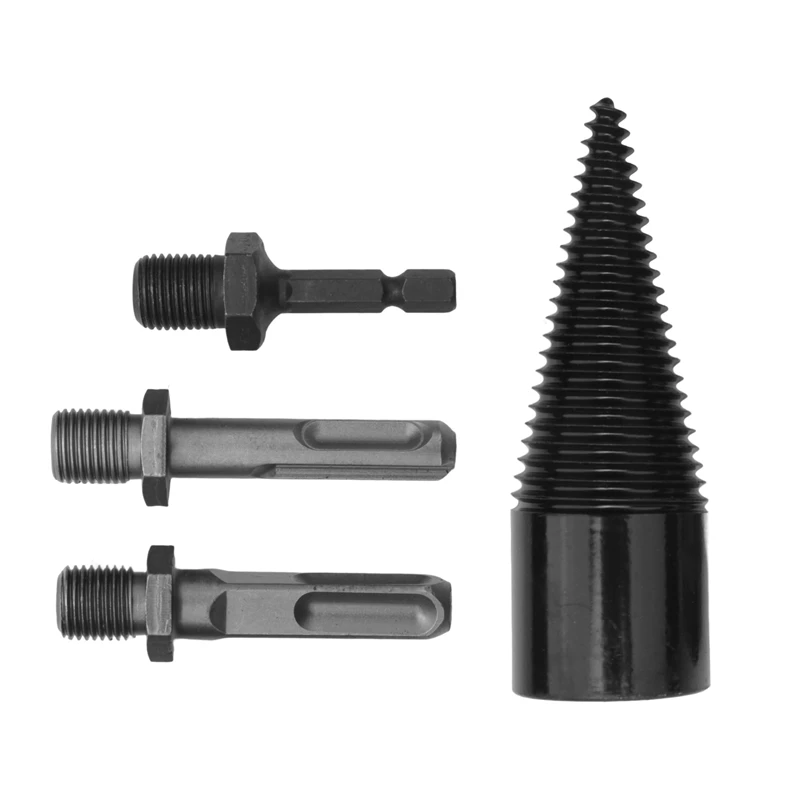 

Removable Firewood Log Splitter Drill Bit, Wood Splitter Drill Bits Split Drilling Tools Drill Bit Wood Chopping Bit