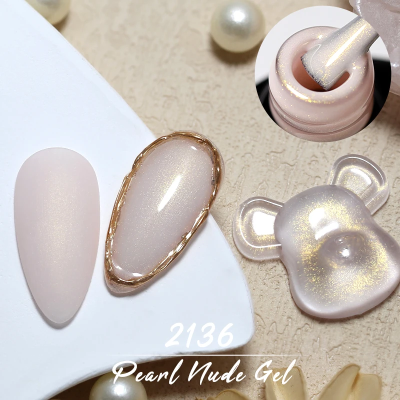 Clou Beaute 15 мл жемчужный Гель-лак для ногтей нить оболочка Aurora Блестящий Блеск