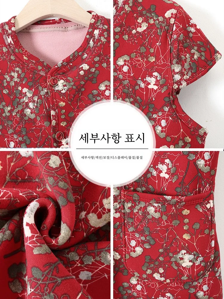 Женский жилет среднего и пожилого возраста на хлопковой подкладке для мам