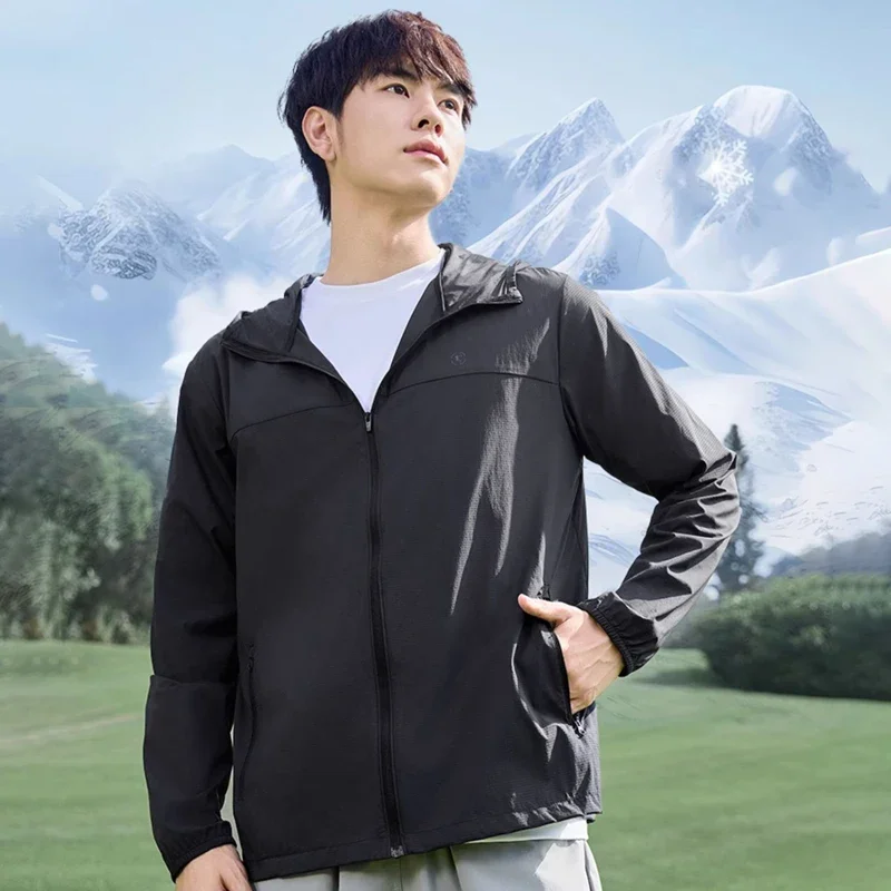 QIAODAN солнцезащитная одежда для мужчин новинка 2024 UPF100 + высококачественная