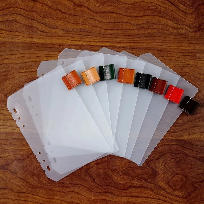 

20CB A5 A6 A7 Binder Dividers, Subject Dividers Horizontal Divider, 6-Hole Punched