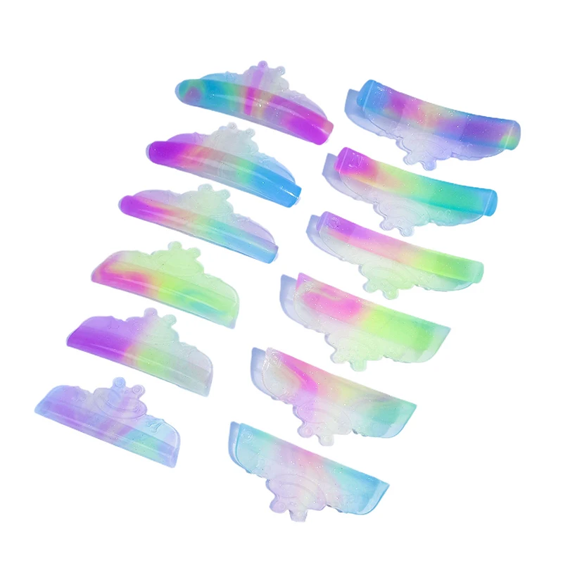 6 пар силиконовых подушечек для завивки ресниц в форме лягушки липкие стержни щит