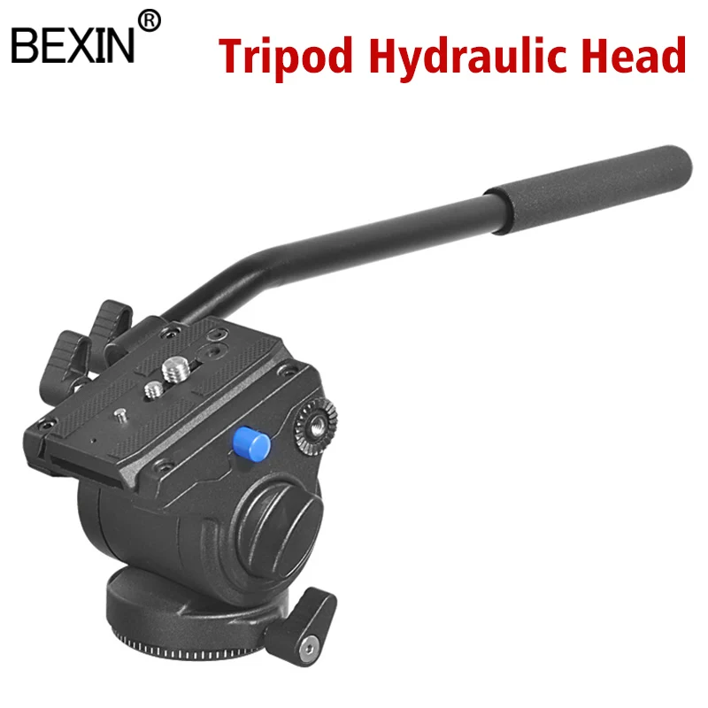 

Video Fluid Head Panoramic Hydraulic DSLR Camera Tripod Head With Level for Monopod Slider adjustable Handle Manfrotto Plate