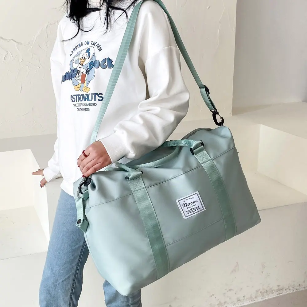 Travel Duffel Bag Sports Tote Gym Bag Shoulder Weekender Overnight Bag for Women Gym Accessories for Women,Green