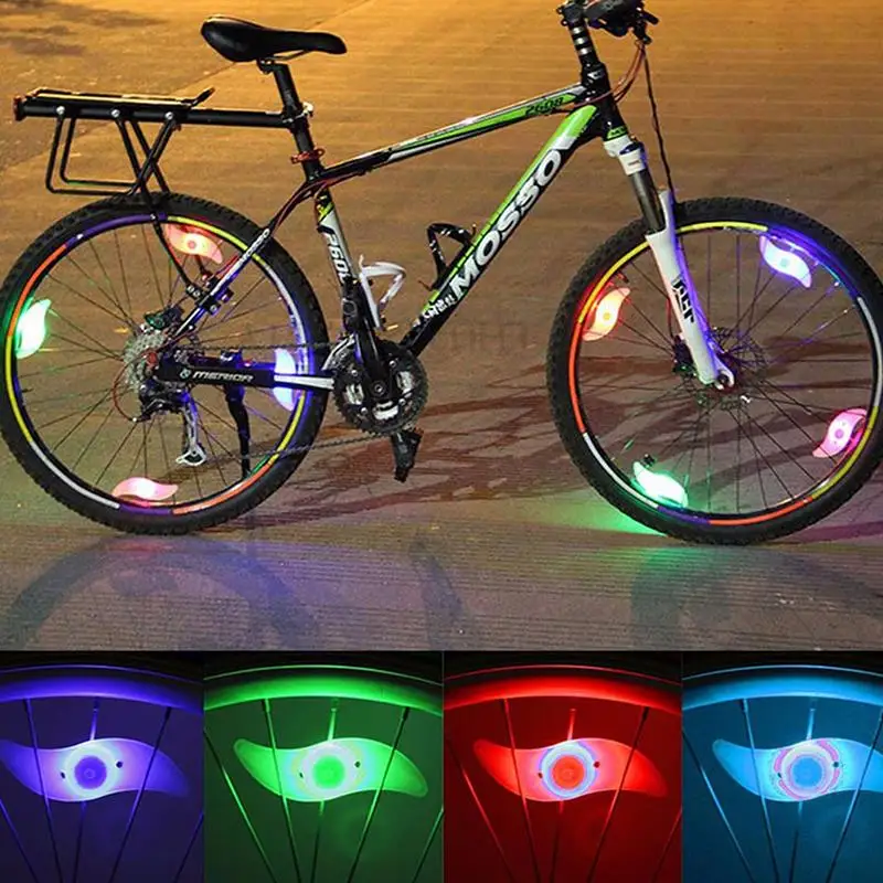 

3Pcs LED Neon Bicycle Wheel Spoke Light Waterproof Color Bike Warning Light