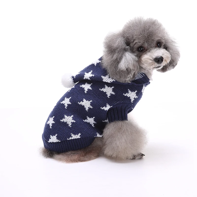 

Dog Winter Sweater Pet Holiday Sweater Warm Clothes for Teddy Puppy Kitten Cats Leisure Coat Knitting Crochet Winter Clothes