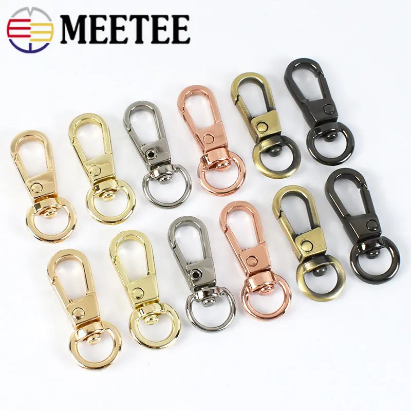

10Pcs 8mm Metal Swivel Lobster Buckles Snap Clip Clasp Bag Belt Dog Collar Strap Carabiner Hook DIY Hardware Accessories