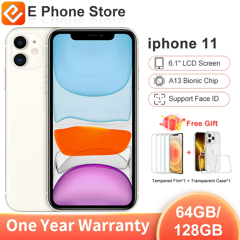 

Разблокированный Apple iPhone 11, 128 ГБ/64 ГБ, A13 бионный чип, распознавание лица, камера 12 МП, поддержка фотографий, дисплей 6,1 дюйма 1792x828 с ЖК-экраном