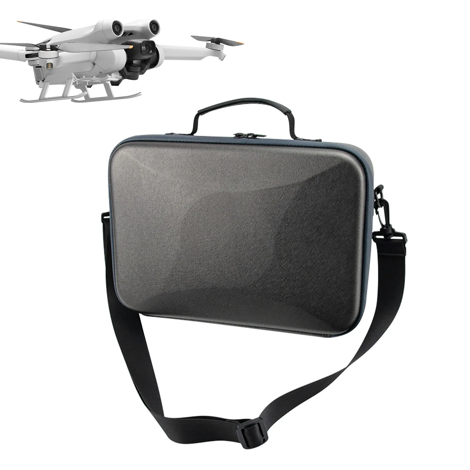 

Портативная водонепроницаемая сумка для хранения из ПУ для DJI Mini 3 Pro EVA, защитная ударопрочная сумка через плечо для дрона, уличная переносна...