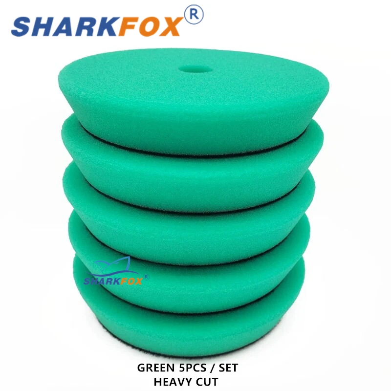 

Sharkfox 3/5/6 дюймов полировальная подушечка Germay губка различной твердости полировка 80 мм/125 мм/150 мм автомобильная губка для двойного действия