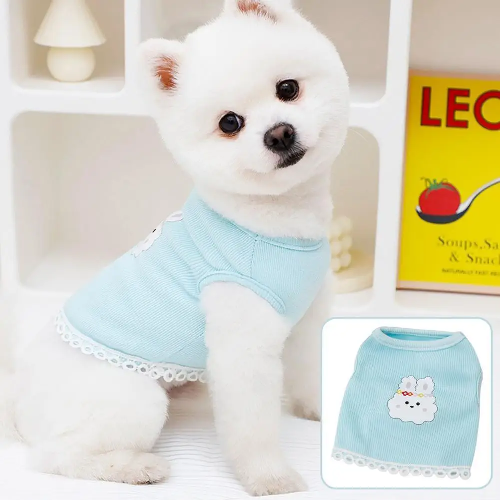 

Pet Vest Cute Summer Clothing Breathable Stylish Small Puppy Sling Top for Park Pet Tops Sling Top
