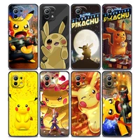 phone case for xiaomi mi 11 lite 5g ne 11i 11x 11t 12 pro poco f1 f3 x3 gt x4 nfc pro silicone case cover japanese manga pikachu