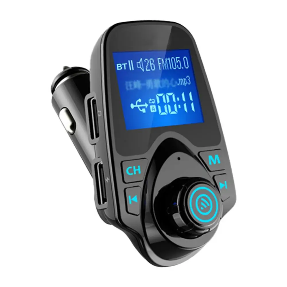 

Автомобильный FM-передатчик с цветным экраном, беспроводной Bluetooth, автомобильный комплект громкой связи, вращающийся на 360 градусов Автомоби...