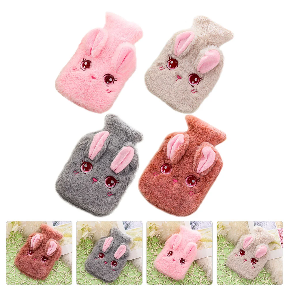 

4Pcs Winter Hot-water Bags Adorable Hot-water Bags Warm Bags (Assorted Color)