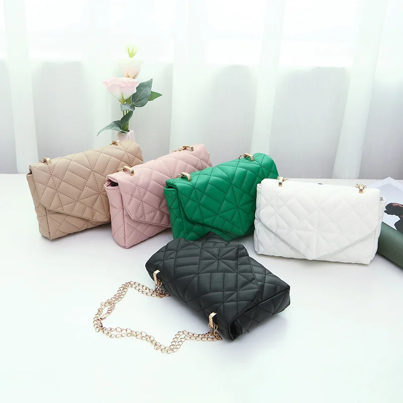 

Women Bag New Embroidered Chain Square Small Bag Casual Shoulder Messenger Crossbody Bag Mobile Phone Purse Designer Luxury