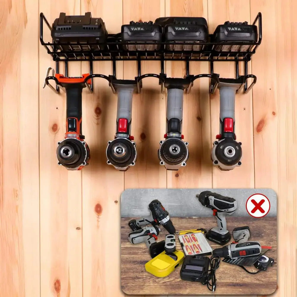 

Удобная стойка для электроинструментов, широкоформатный держатель для хранения, компактный органайзер для ручных инструментов, дрелей, шуруповертов