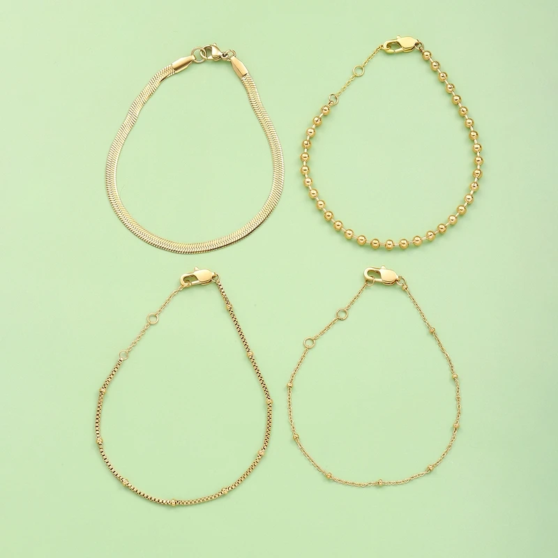 Простой новый браслет изысканные ювелирные изделия с застежками из нержавеющей