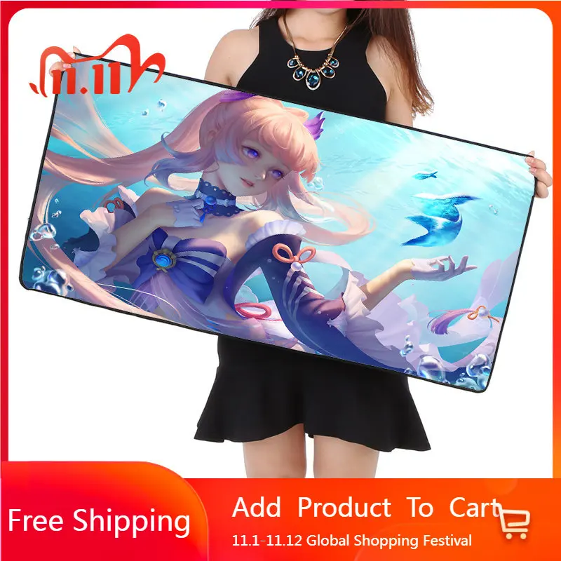 

Cute girl XXL large mouse pad anime game home cool mouse pad notebook desktop computer accessories game anime table pad