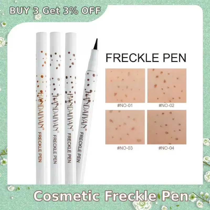 

2pcs Natural Cosmetic Freckle Pen Waterproof Face Brown Eyeliner Dot Spot Pen Makeup Waterproof Dot Spot Pen Makeup Tool