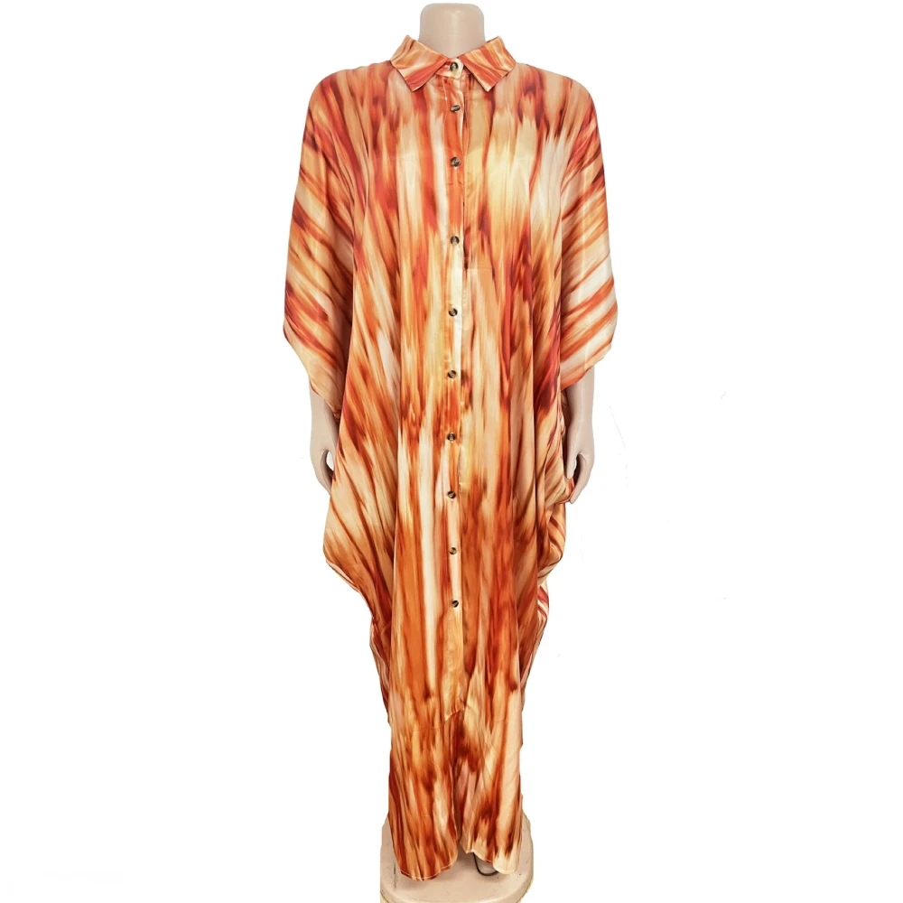 

Boubou Africain Femme 2022 African Print Dashiki Clothes Women Dress Batwing Sleeve Ankara Girl Party Dress Muslim Fashion Abaya