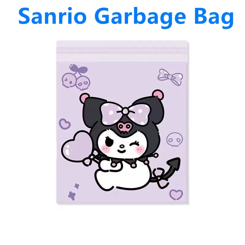 

40 шт. Sanrio мешок для мусора Kawaii Kuromi Cinnamoroll Pachacco мультяшный студенческий общежитий портативный настольный мешок для хранения отходов