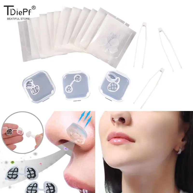 

1 комплект Круглых невидимых назальных фильтров для комфортного носа с защитой от загрязнения воздуха