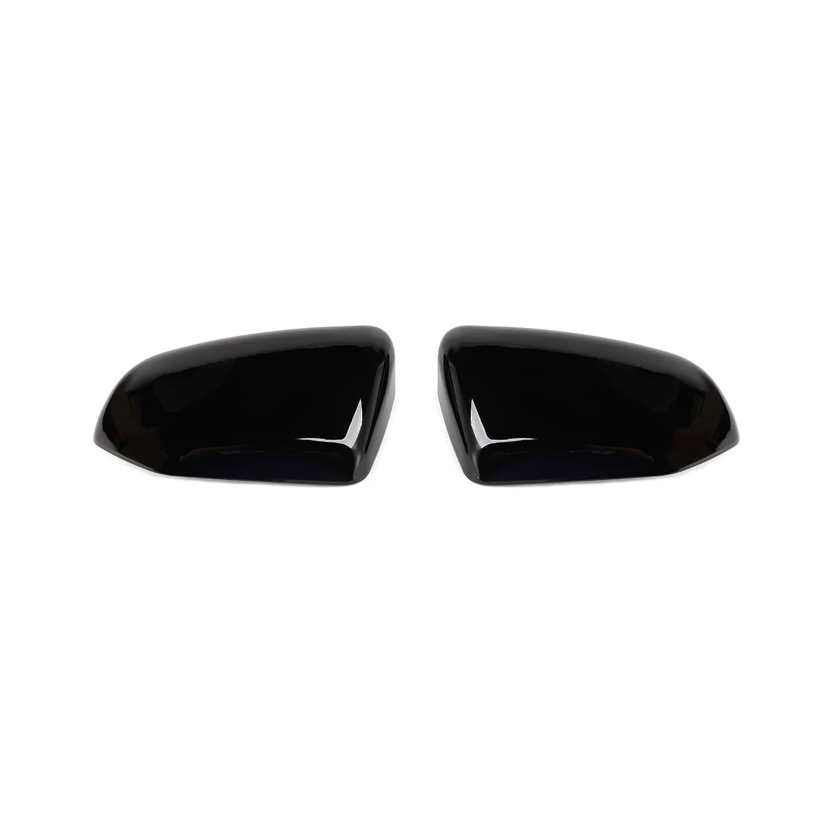 

Side Door Rear View Mirrors Cover Rear View Mirror Caps Trim for 2017-2022 Accessories - ABS Black