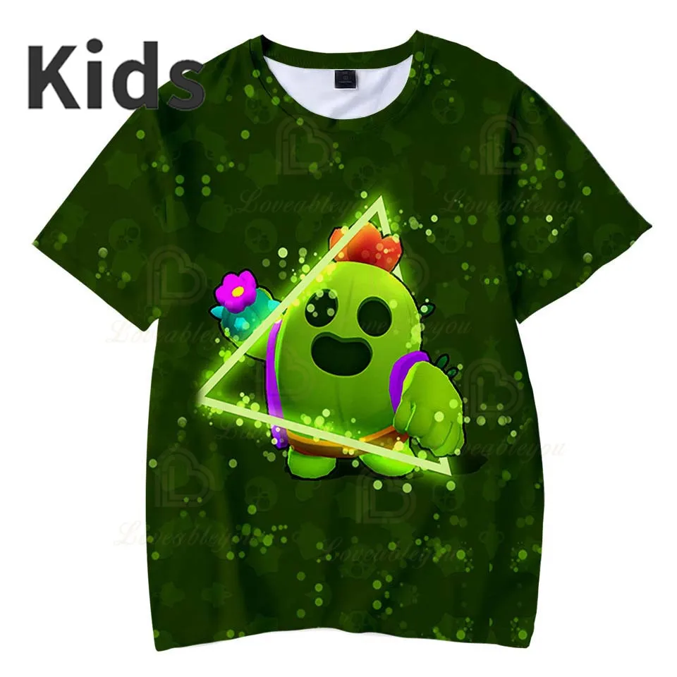 

Summer Stars T-shirt Star Power Spike Default Bravo Skin Tees Kids 3d Boys Girls Short Sleeve T Shirts Baby Clothes