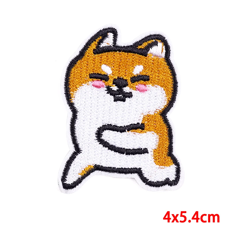 10PCS/Lots Wholesale Cartoon Iron On Patches Clothes Ainmal Embroidered For Clothing Stickers Cat Applique DIY Badges - купить по